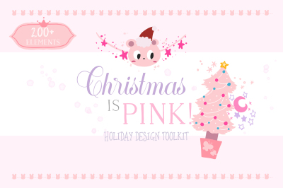 Christmas is Pink! Holiday Design Toolkit