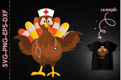 Nurse Turkey Thanksgiving Day