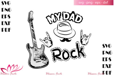 My dad rock svg, dad shirt, dad gifts, dad life svg, daddy