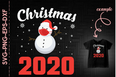 Christmas 2020 Masked Snowman Fun