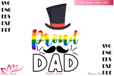 Lgbt proud dad svg, dad svg, dad shirt, lgbt svg, lgbt shirt