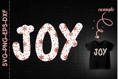 Joy Snow Decor Christmas Day Funny