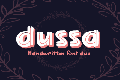 Dussa - Handwritten Font Duo