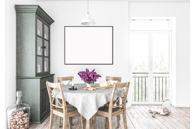 Interior scene_artwork background_frame mockup