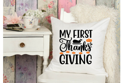 my first thanksgiving svg design