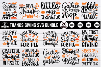 Thanksgiving svg bundle