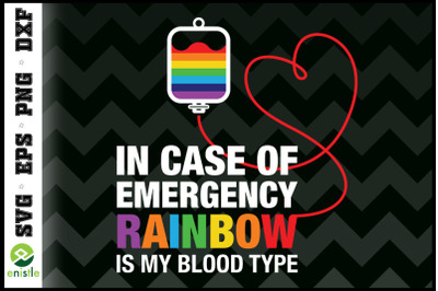 In case of emergency rainbow LGBTQ Pride