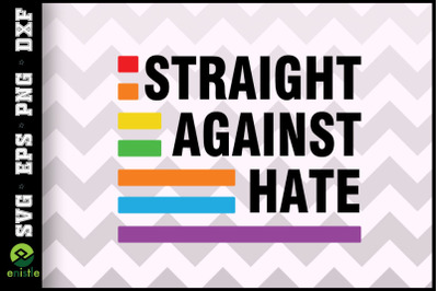 Straight Against Hate LGBT rainbow