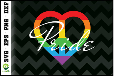 Peace Love Pride LGBTQ Awareness