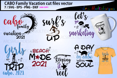 family vacation svg / cabo family bundle