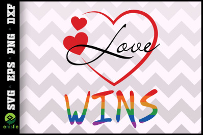 Love Wins LGBTQ Pride Grphic