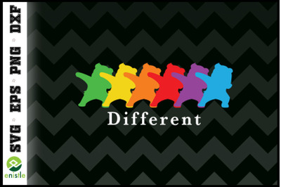 Dare to Be Different Rainbow Bear LGBT