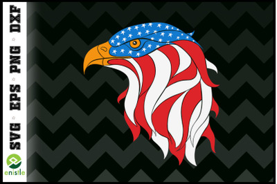 USA Eagle head American Flag 4th of July