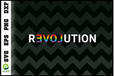 Revolution Love Rainbow Pride Queer LGBT