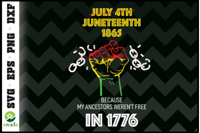 Juneteenth My Ancestors not Free In 1776