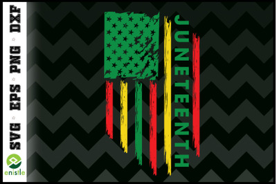 Juneteenth USA Flag Black lives matter