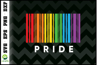 Barcode Gay Pride LGBT Awareness