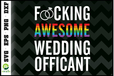 Funny Wedding Officiant LGBT Wedding