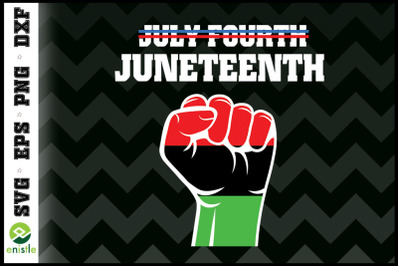 Black History African Juneteenth Fist