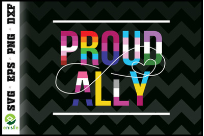 Proud Ally LGBT Month Support Flag