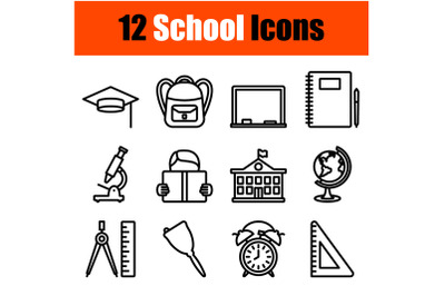 School Icon Set