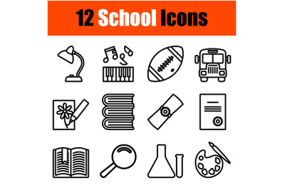 School Icon Set