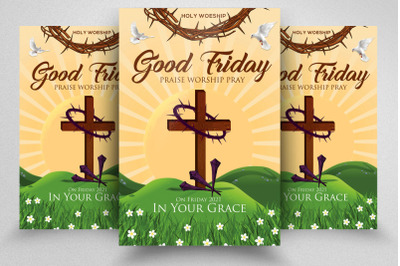 Good Friday Church Flyer Psd