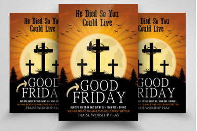 Good Friday Church Flyer Template