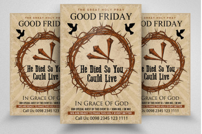 Good Friday Church Flyer Template