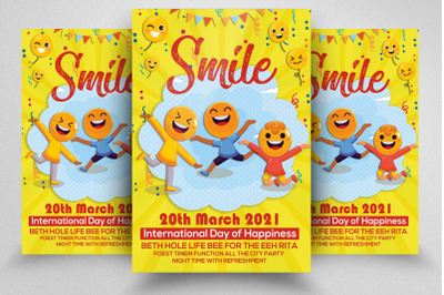 International Day of Happiness Flyer