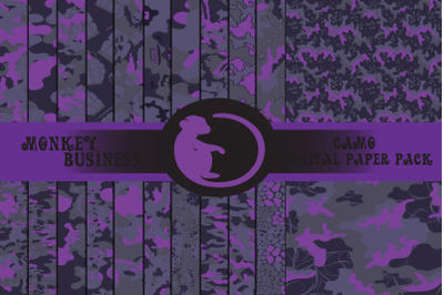 Camo face mask print design, Military digital paper pack