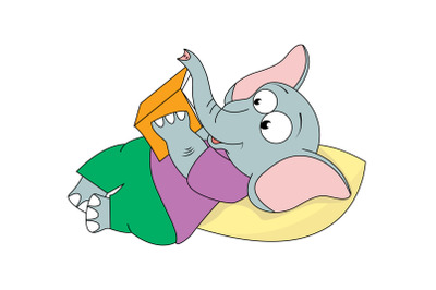 cute elephant animal cartoon