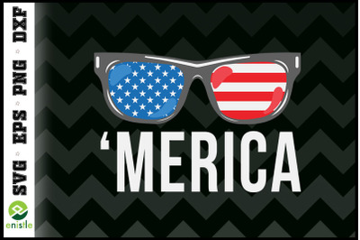 4th Of July Merica USA Flag Sunglasses