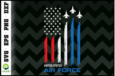 Air Force US Veterans 4th of July Flag