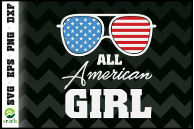 All American Girl Sunglasses USA flag