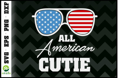 All American Cutie Sunglasses USA flag