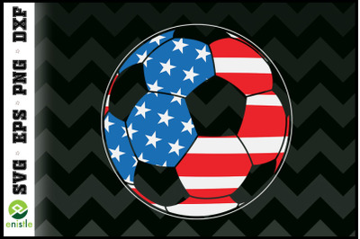 Soccer American Flag 4th Of July