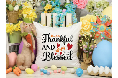 thankful and blessed svg design
