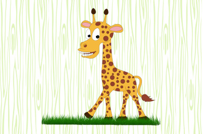 cute giraffe animal cartoon