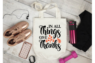 in all things give thanks svg design