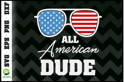 All American Dude Sunglasses USA flag