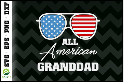 All American Granddad Sunglasses Flag