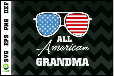 All American Grandma Sunglasses USA flag