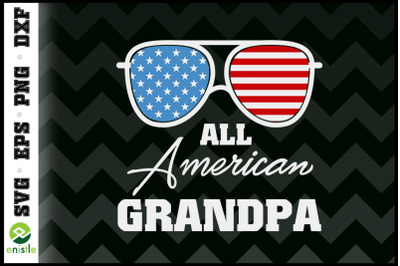 All American Grandpa Sunglasses USA flag