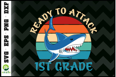 Ready To Attack 1st Grade Shark Vintage