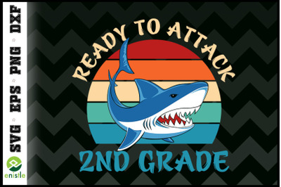 Ready To Attack 2nd Grade Shark Vintage