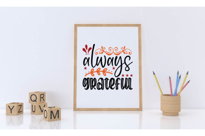 always grateful svg design