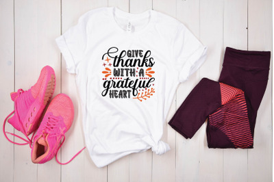 give thanks with a grateful heart svg design