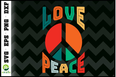 Love Peace Retro 60s &amp;amp; 70s Hippie