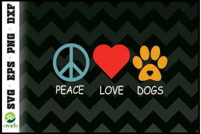 Dog Lover Peace Love Dogs